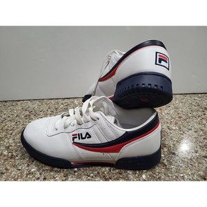 Vintage Fila Low Top Sneaker Shoe 90s Mens Size US 7.5 Red White Blue